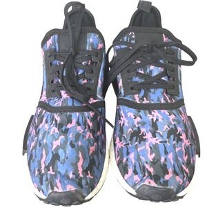 Adidas NMD_R1 Sneakers Womens 5.5 Pink Blue Camo Athletic Running Shoes